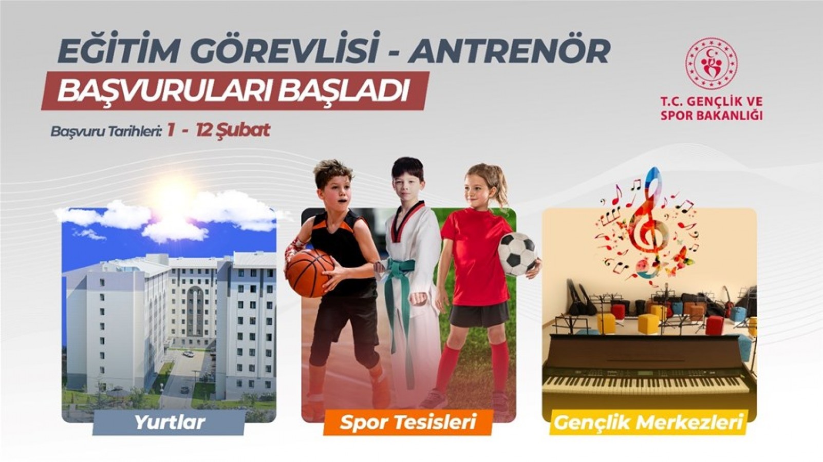 Eğitim Görevlisi ve Antrenör alımı başvuruları başladı;