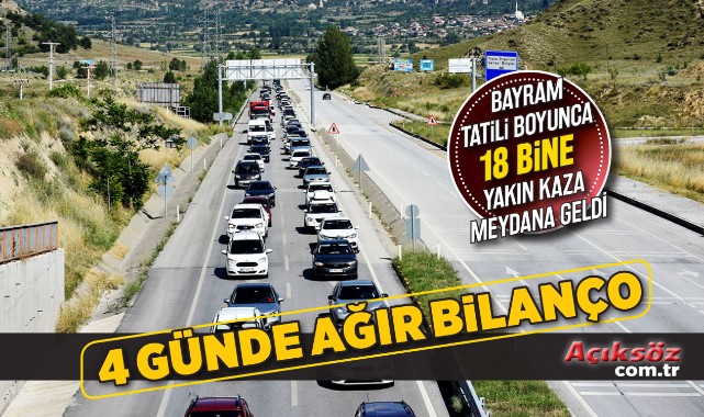 Bayramı tatilinde ağır bilanço;