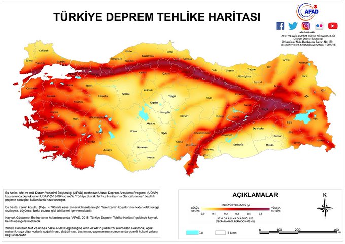 Adrese göre "deprem tehlike haritası";