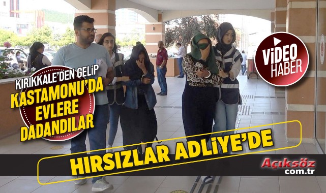 Evlere dadanan hırsız kadınlar adliyeye sevk edildi;