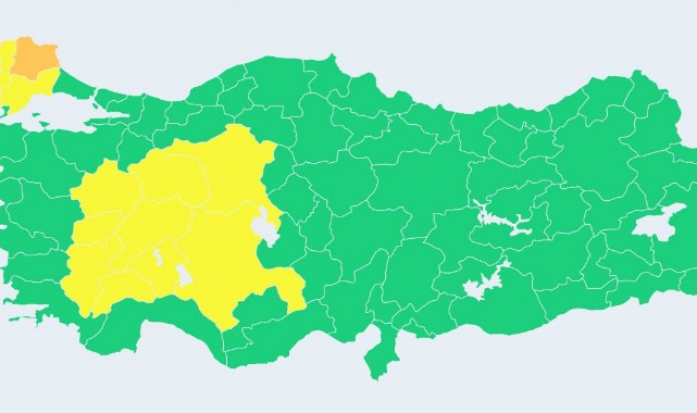 Tehlike Karadeniz'den İç Anadolu'ya kaydı;