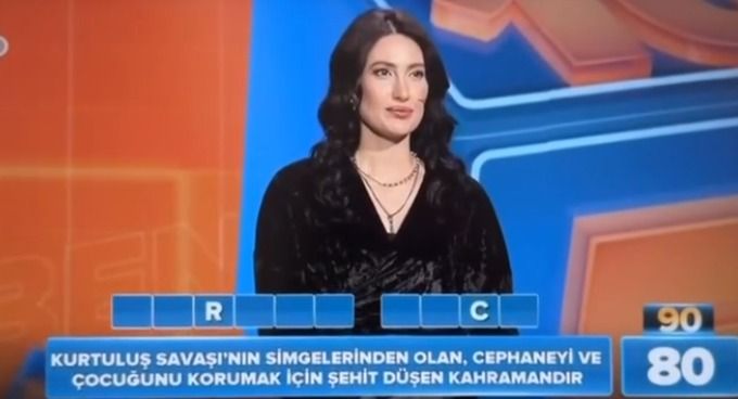 TV yarışmasında, Şehit Şerife Bacı soruldu;