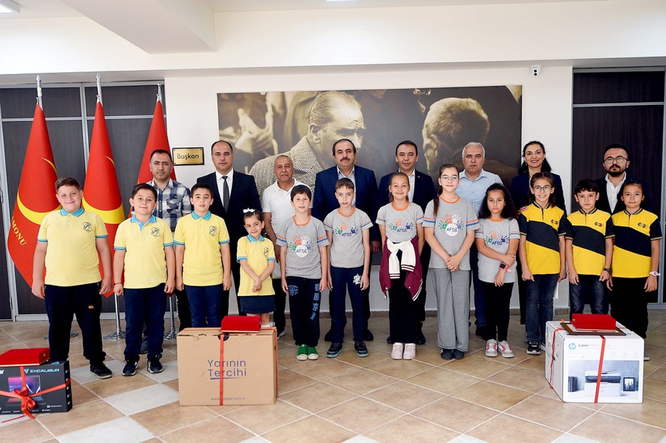 Başkan Baltacı, çevreci okulları ödüllendirdi;