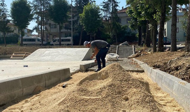 İlçenin en büyük parkı inşaa ediliyor