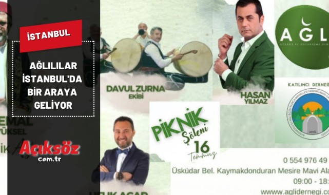 Ağlılılar İstanbul'da piknik düzenleyecek