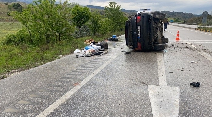 Tosya'da ölümlü trafik kazası;
