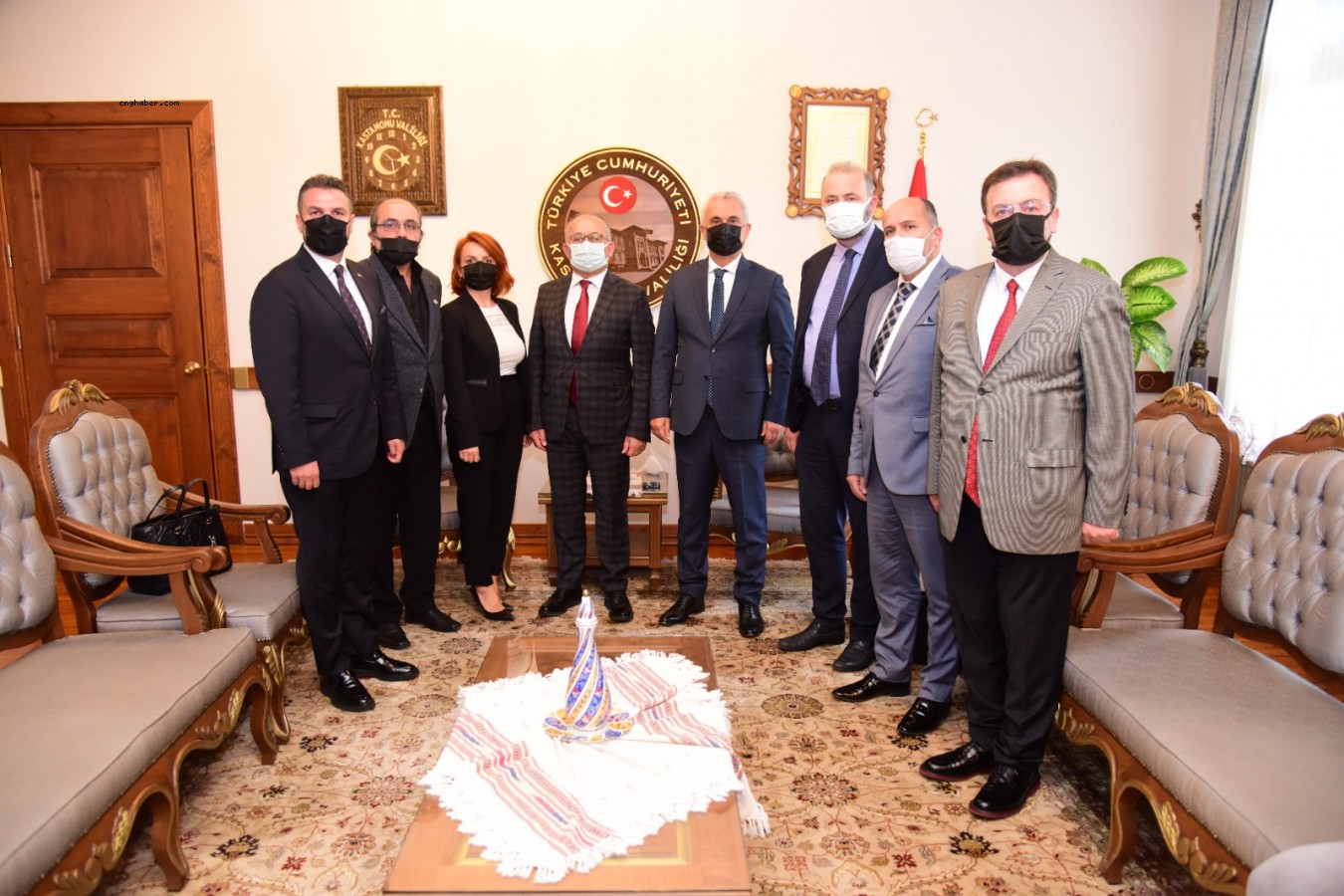 KAS-DER heyeti, Vali Çakır'ı ve Başkan Vidinlioğlu'nu ziyaret etti