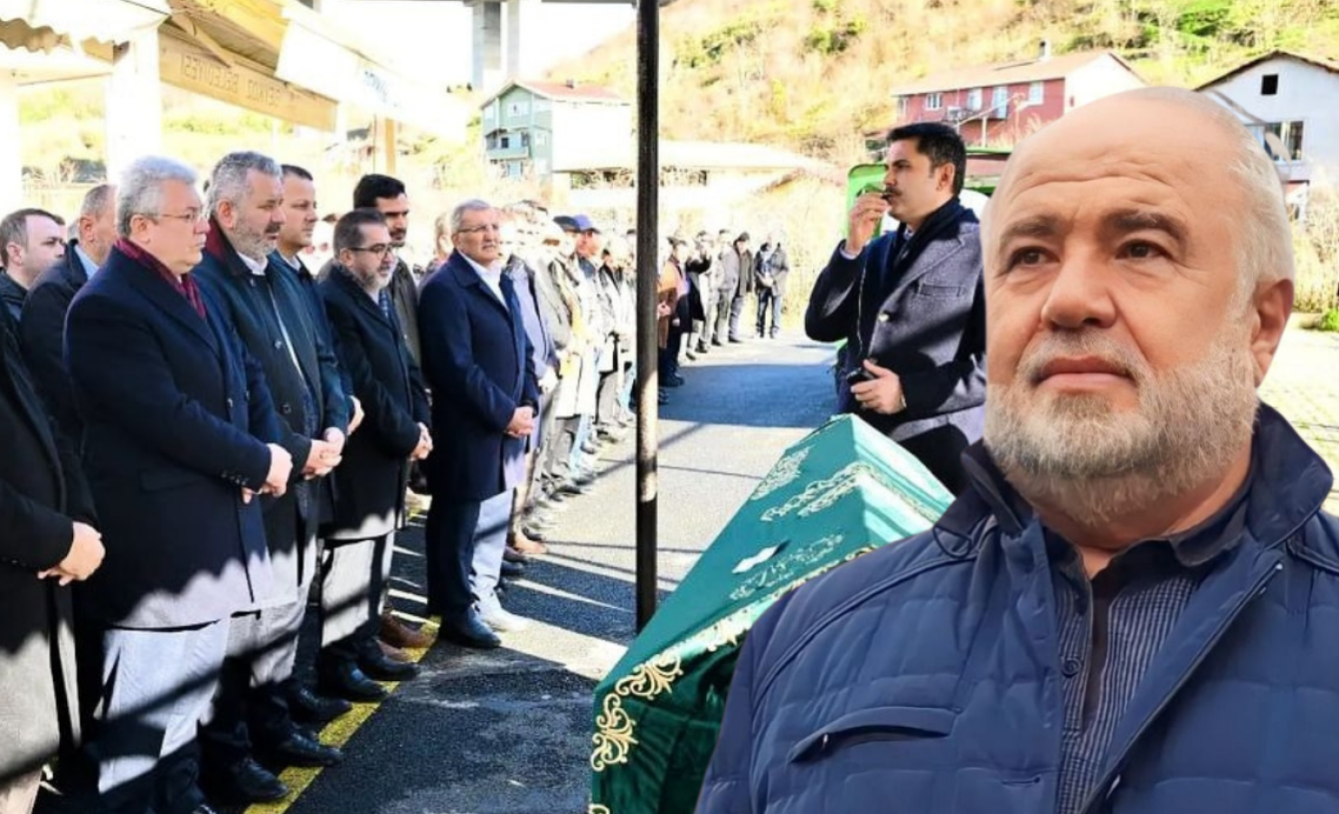 Kastamonulu hemşehrimizin cenazesine Murat Kurum da katıldı;