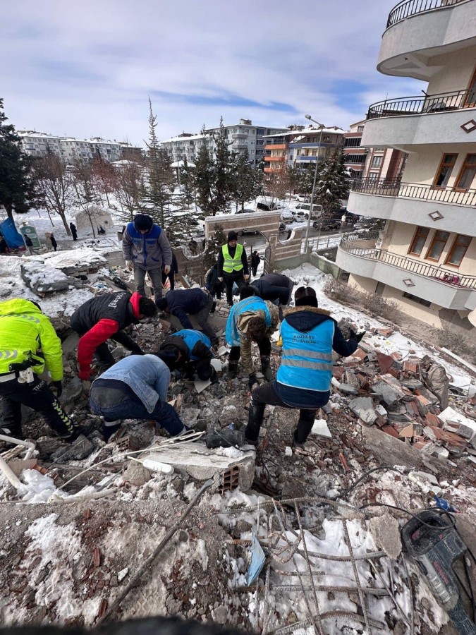 Kastamonu Ülkü Ocakları deprem bölgesinde;