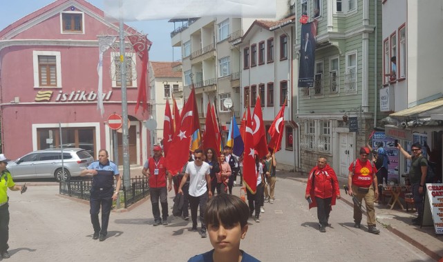 Kahraman ecdadımızın izinde ‘Atatürk ve İstiklal Yolu Yürüyüşü’ başladı;