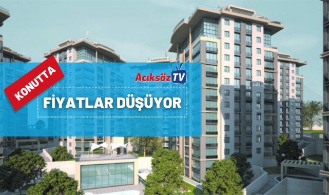 Konut fiyatları düşüyor;