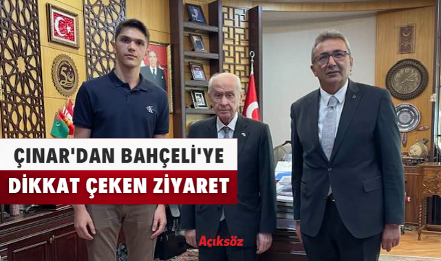 Seçim sonrası ilk kez Bahçeli'yi ziyaret eden Çınar: 'Davamızın peşindeyiz';