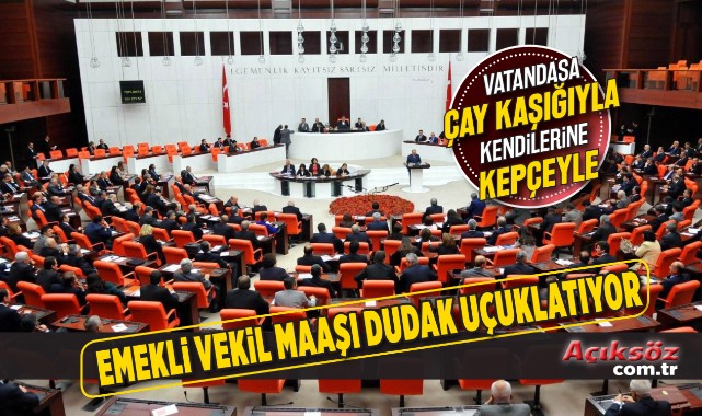 Kendilerine kepçeyle yapıyorlar! Emekli vekil maaşı 70 bine dayandı;