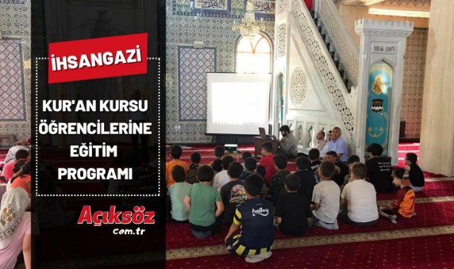 İhsangazi'de Kur'an kursu öğrencilerine eğitim
