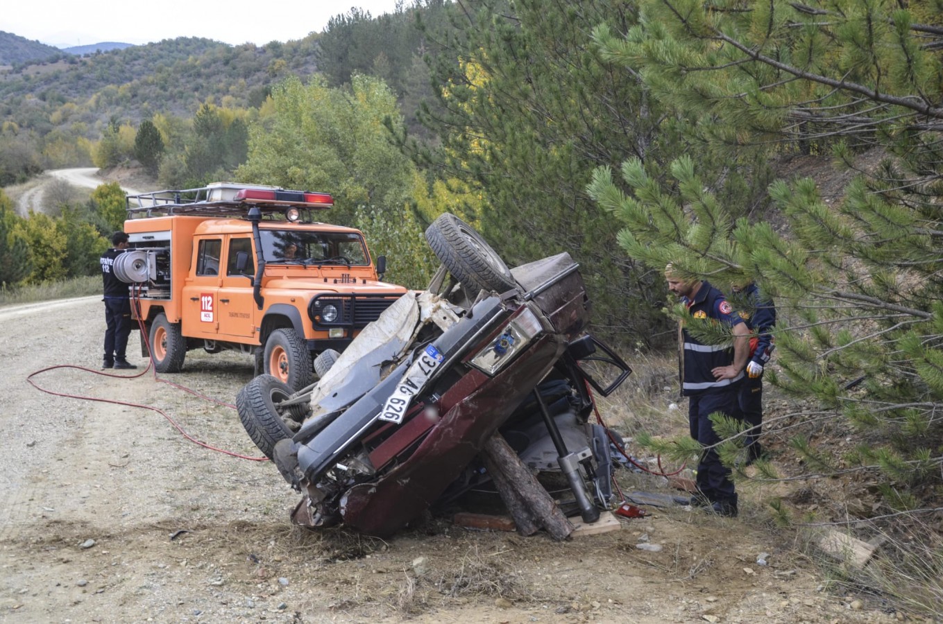 Taşköprü'de kaza: 2 yaralı;