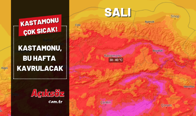 Bu hafta kavrulacağız! Kastamonu 40'ı görecek!;