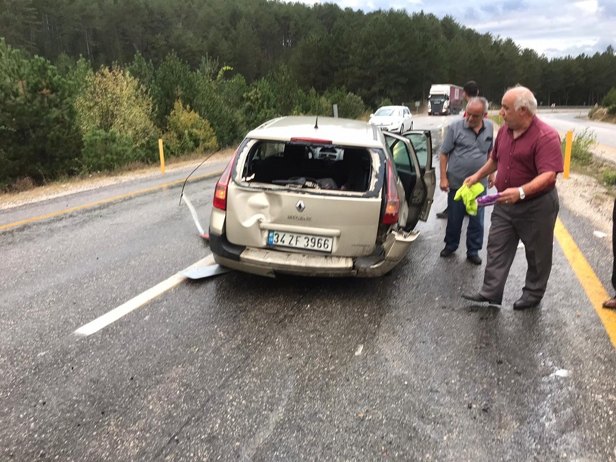 Ankara yolunda kaza: 3 yaralı;