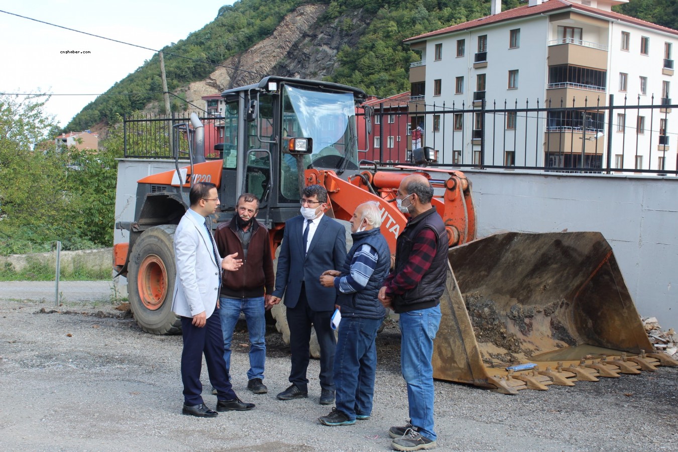 Kaymakam Baycar, KHGB şantiyesini ziyaret etti