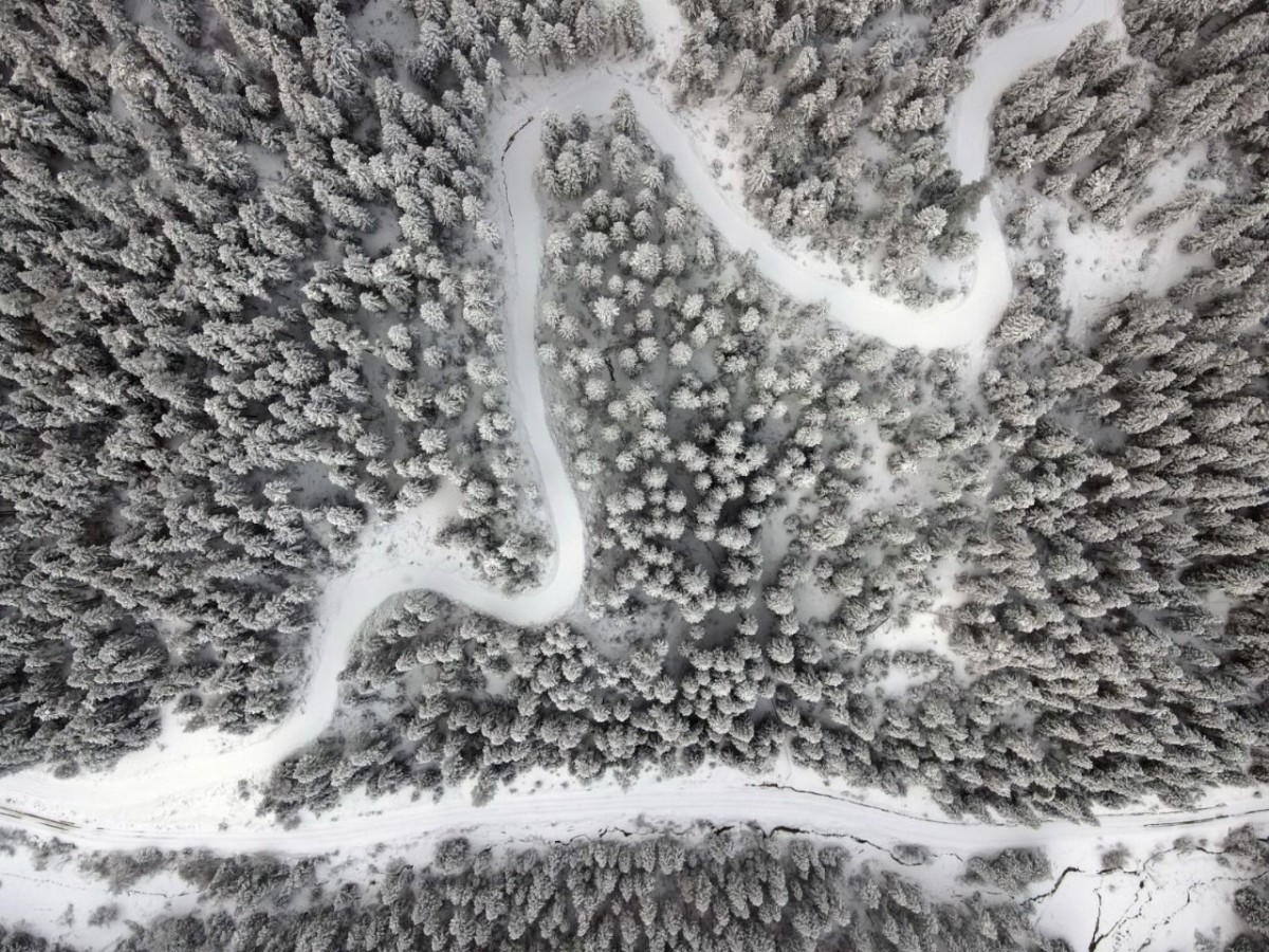 Kastamonu'da eşsiz kar manzarası!;
