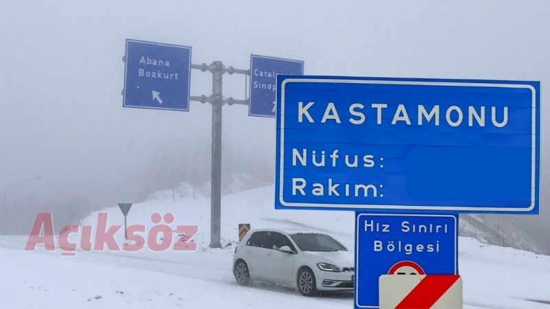 Kastamonu’ya bir kar haberi daha!;