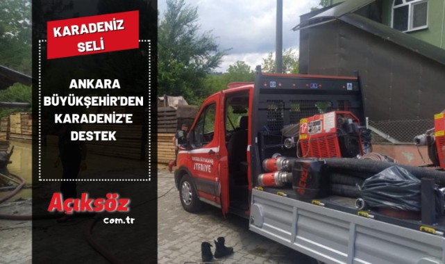 Ankara Büyükşehir'den Karadeniz'e destek;