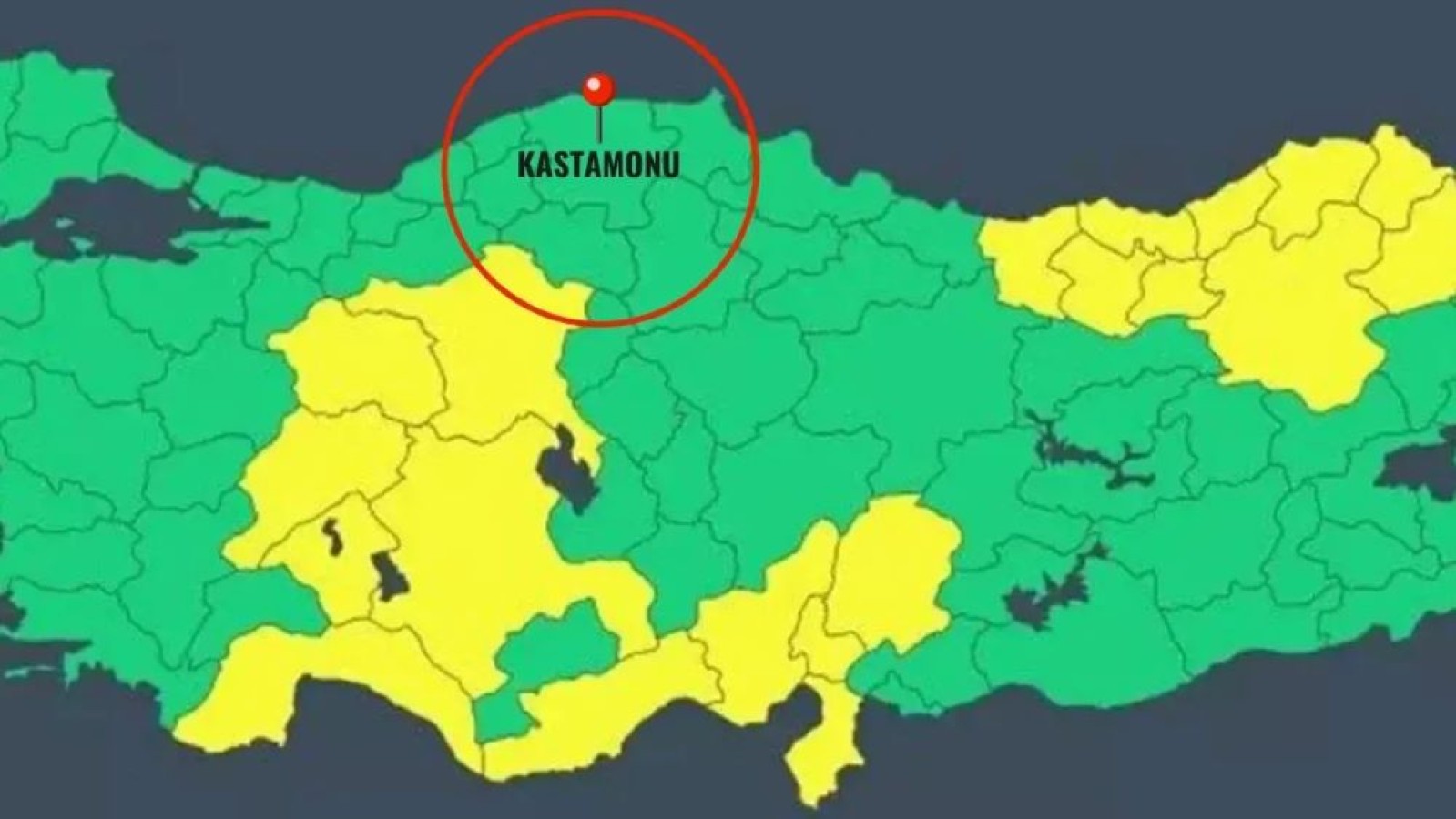 Kastamonu için yeni harita yayımlandı!;