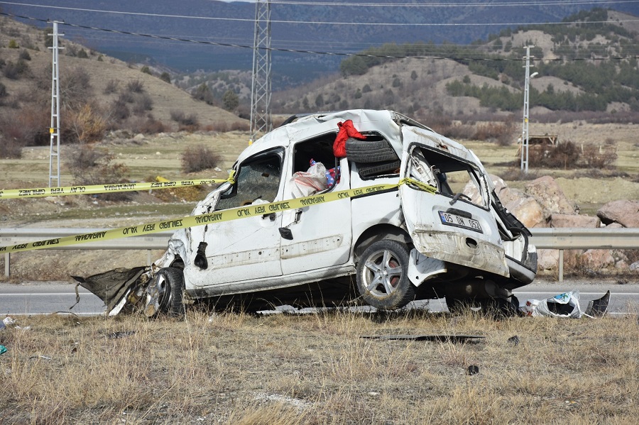 Tosya’da 2021 yılında 6 kişi trafik kazalarında öldü;