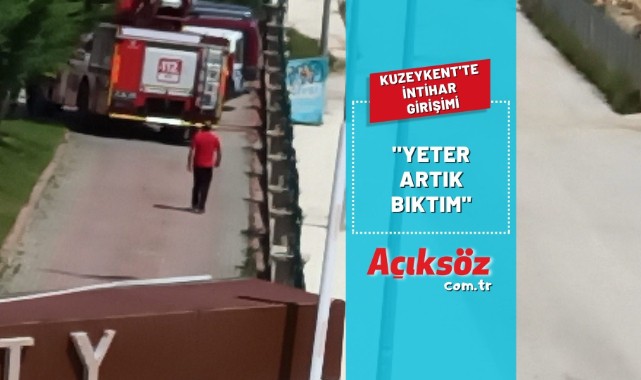 Kuzeykent'te intihar girişiminde bulunan genci, ekipler sakinleştirdi;