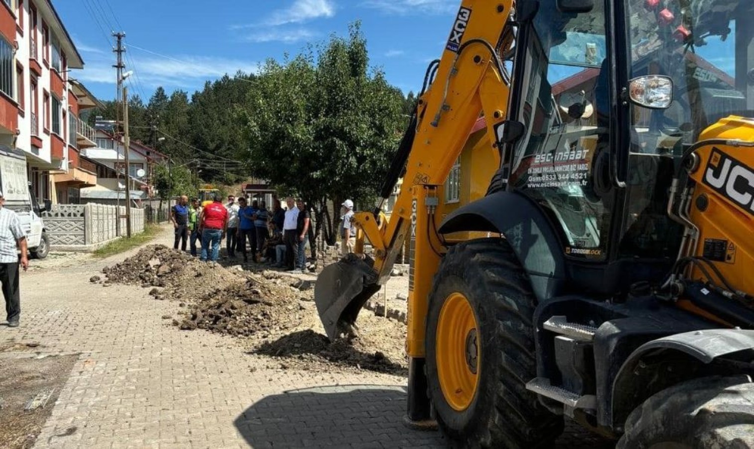 Azdavay'da doğalgaz hareketliliği!;