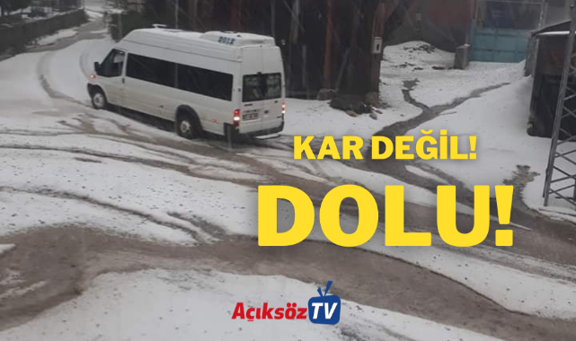 Kar değil, dolu! İşte Kastamonu’da son durum!