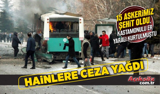Kayseri'deki saldırının faili hainlere ceza yağdı;
