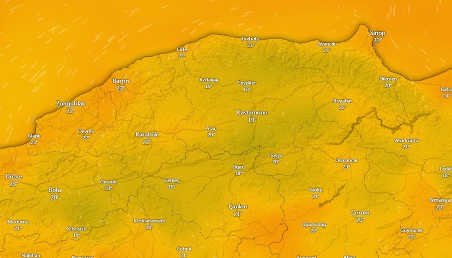 Kastamonu artık serin havanın etkisinde!;