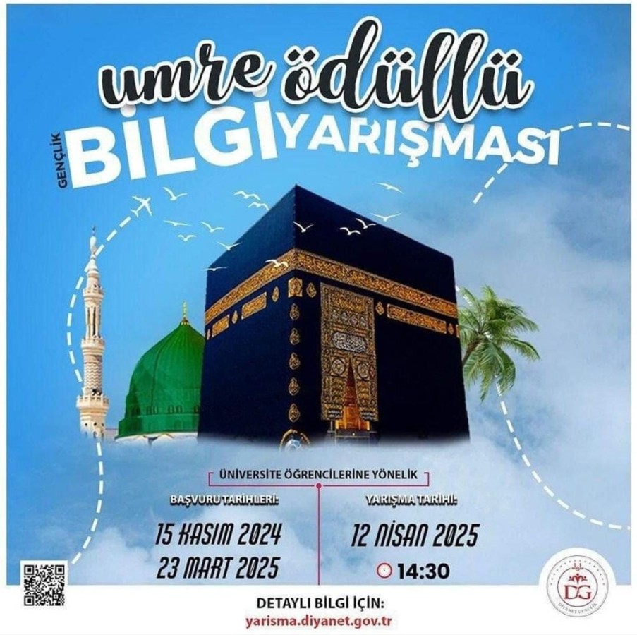 Diyanet'ten umre ödüllü "Gençlik Bilgi Yarışması";