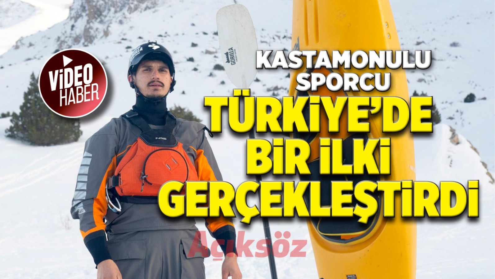 Kastamonulu sporcu, Türkiye’de bir ilki gerçekleştirdi;