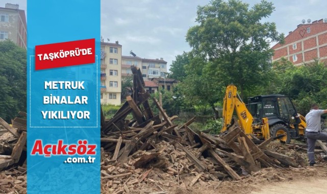 Metruk binalar yıkılıyor;