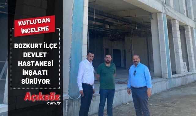 Bozkurt ilçe devlet hastanesi inşaatı sürüyor;