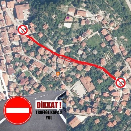 İnebolu'da yollar trafiğe kapanıyor!;