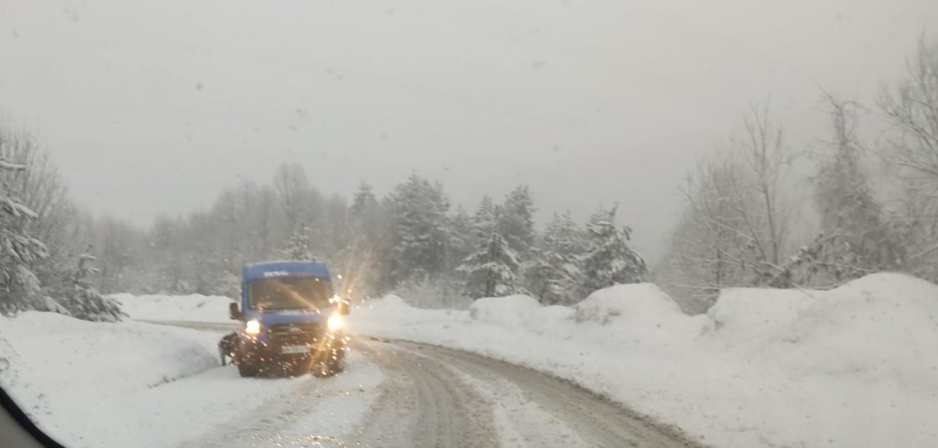 Kastamonu'da kar yağışı etkili oluyor;