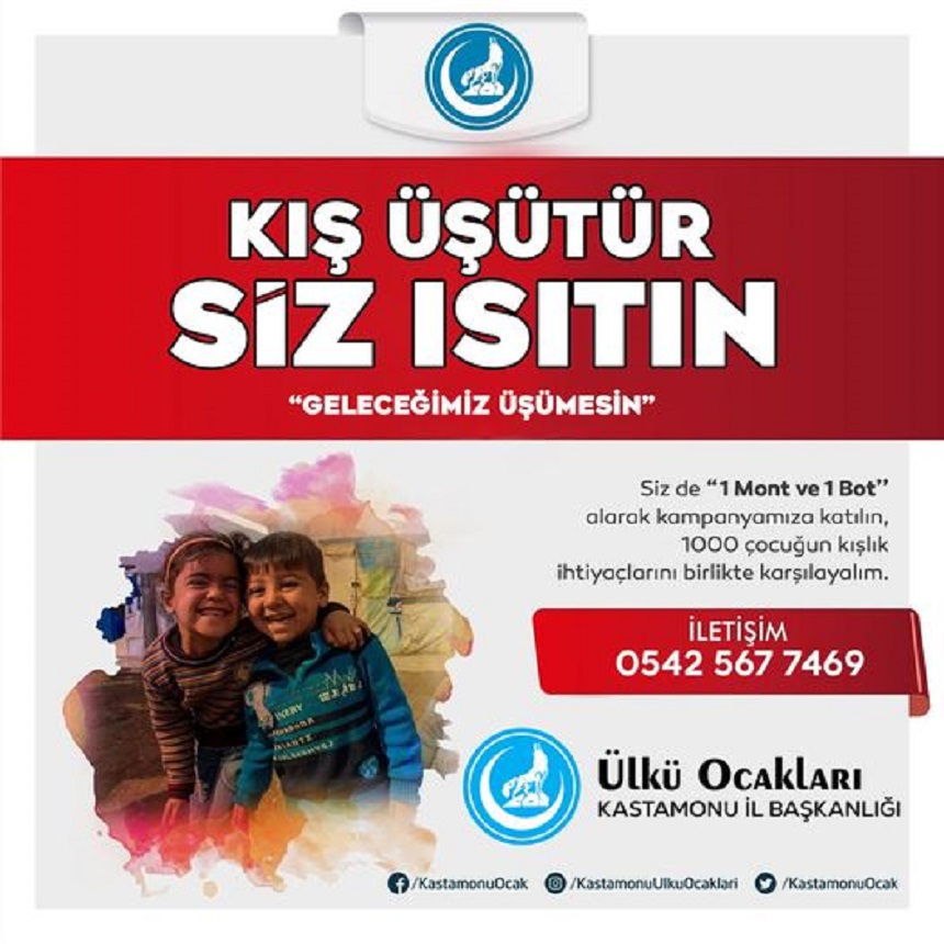 Kastamonu Ülkü Ocakları selzede çocukların gönüllerini ısıtacak.