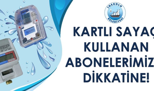 Kartlı su sayacı kullanan vatandaşların dikkatine!;