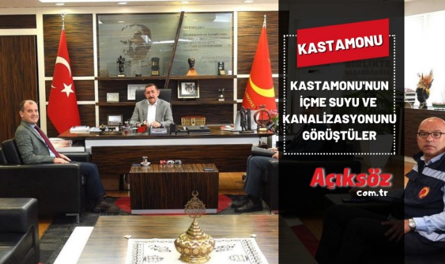 Kastamonu'nun içme suyu ve kanalizasyonunu görüştüler;