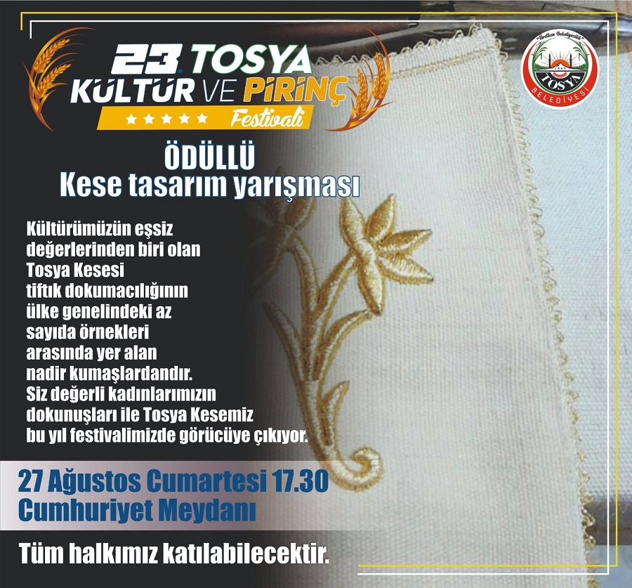 Tosya’da ödüllü Kese Tasarım Yarışması;