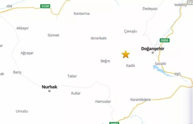 AFAD: Malatya'da deprem meydana geldi;