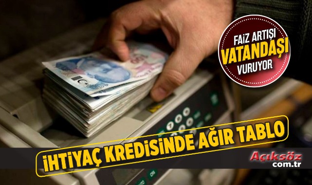 İhtiyaç kredisine sınır ve faiz artışı!;