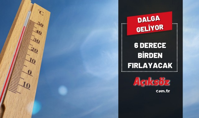 Belediyeden uyarı: 6 derece birden fırlayacak;