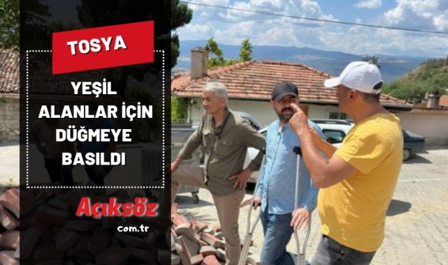 Yeşil alanlar için düğmeye basıldı;