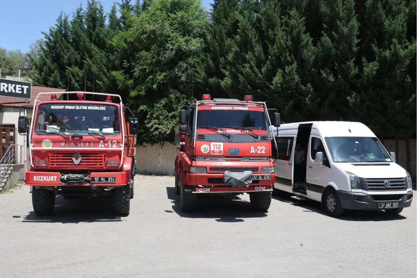 Muğla yangınına Kastamonu'dan takviye;