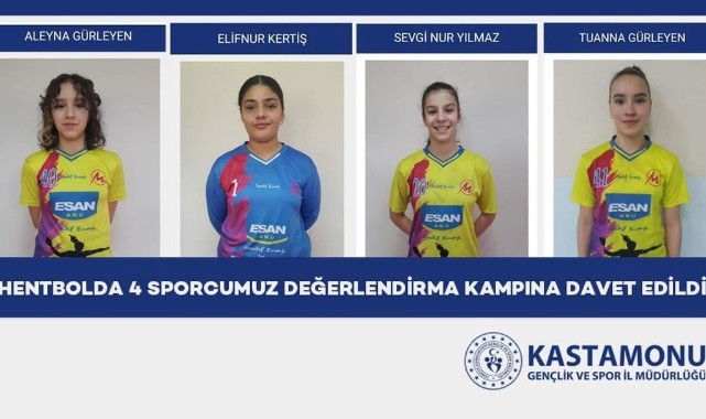 4 Sporcumuz Değerlendirme Kampı'na davet edildi