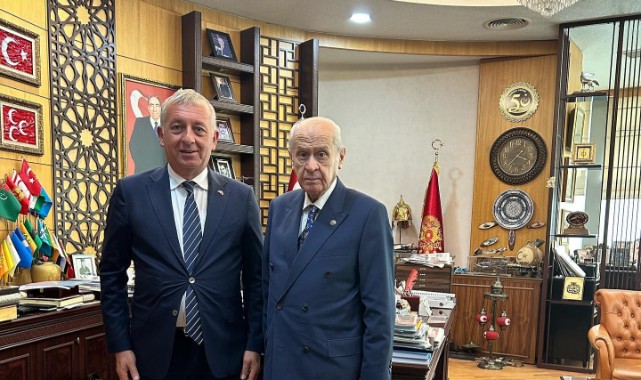 Yüksel Aydın’dan Bahçeli’ye ziyaret;