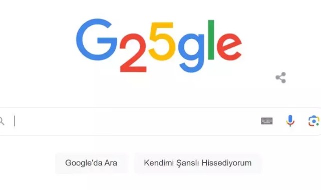 Google’ın 25. doğum günü;